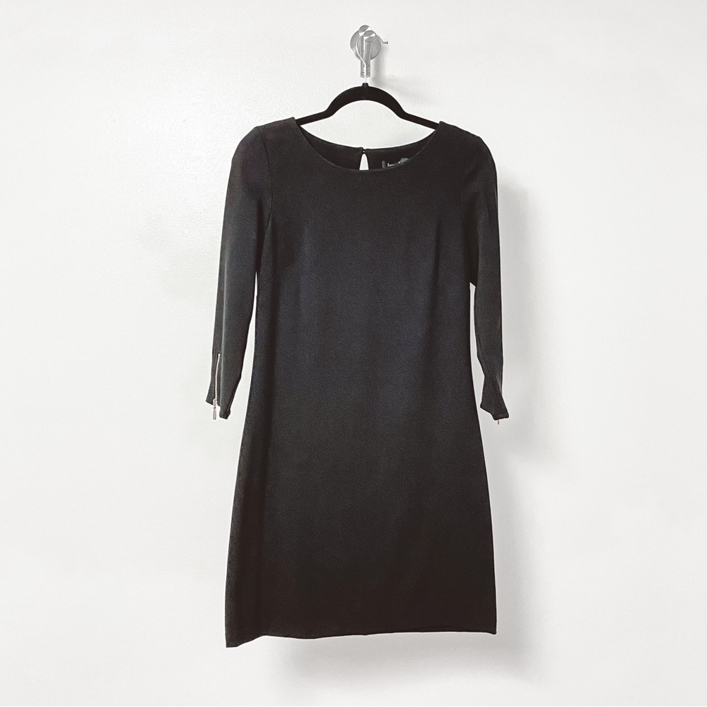 Laundry by‎ Shelli Segal Spring Casual Chic Long Sleeve Zipper Detail Mini Dress